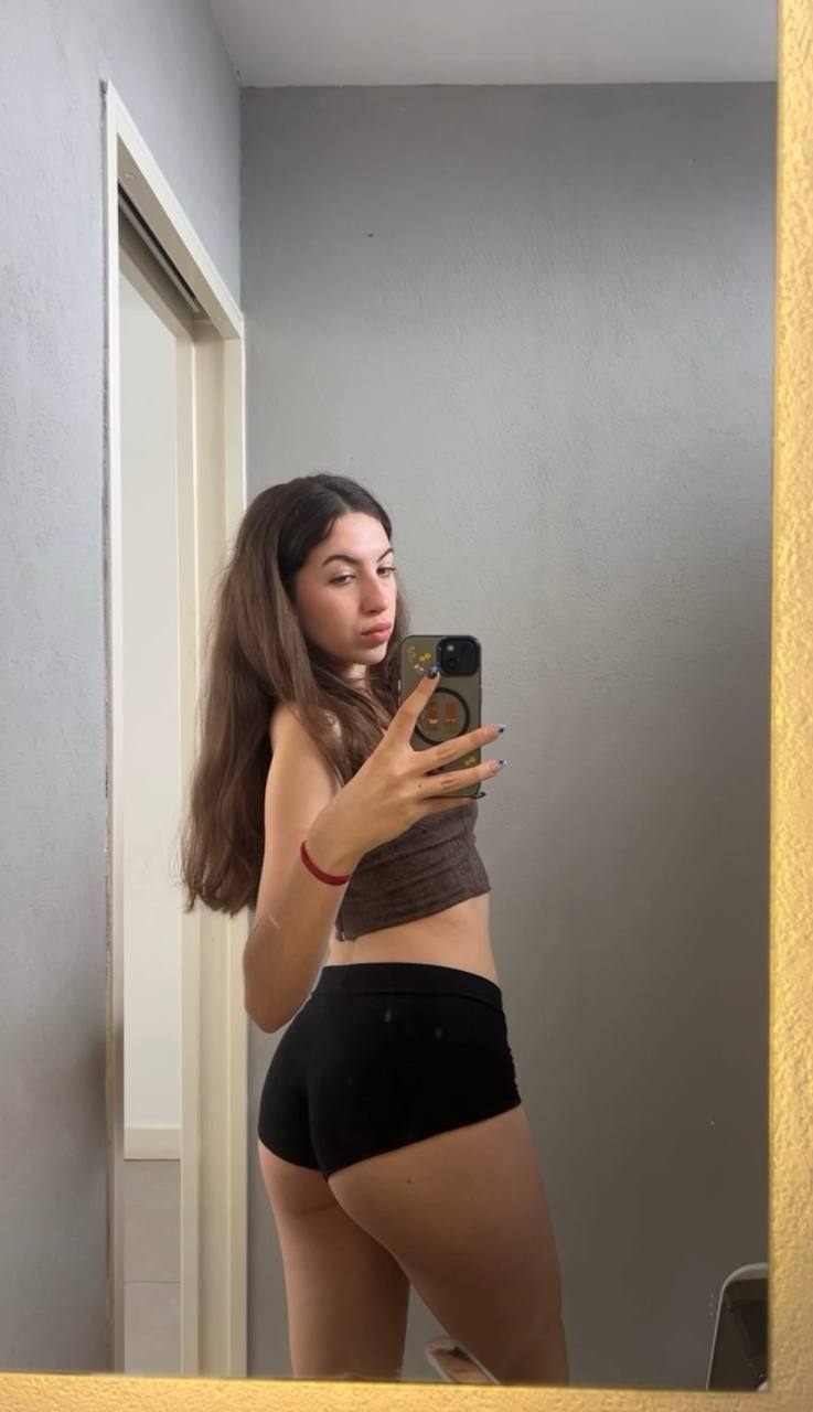 Amber in her underwear in Tijuana